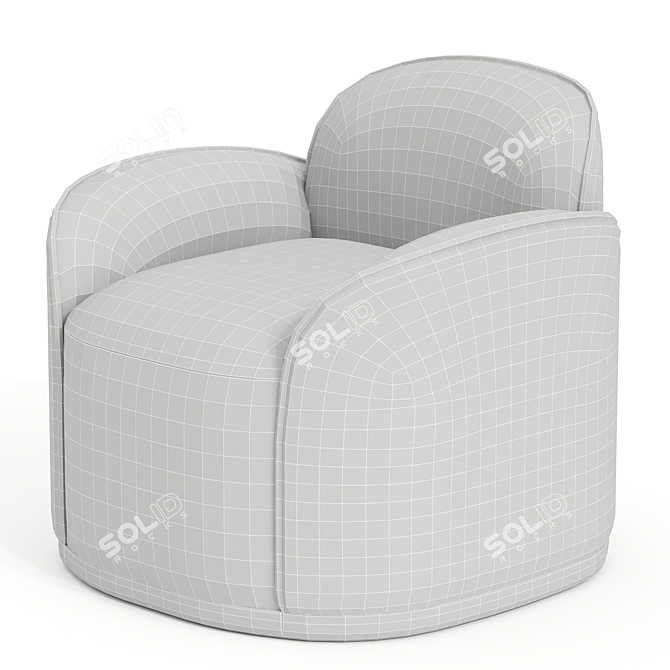 Contemporary Unio Armchair 2014 3D model image 3