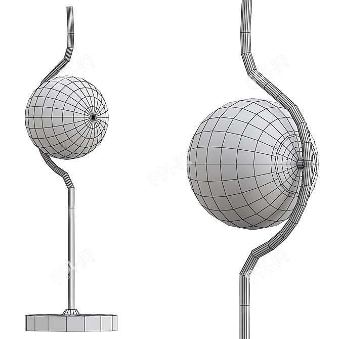 Luxury Modern Lamp Wellig Model 3D model image 2