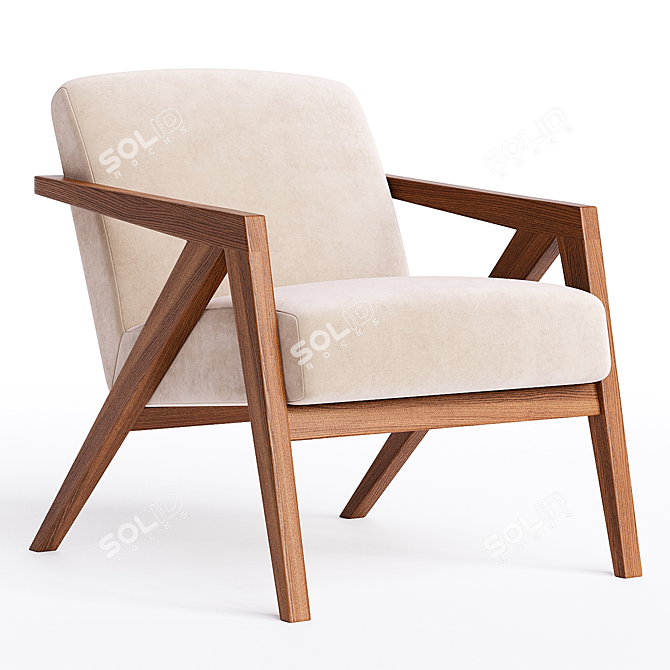 Geometric Fusion Sculpture by Rios 3D model image 1