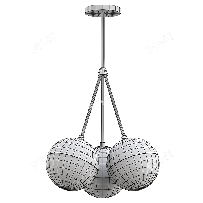 Modern Design Lamp Balls Pendant 3D model image 2