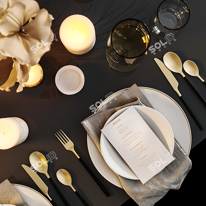 Table Setting Essentials 3D model image 2