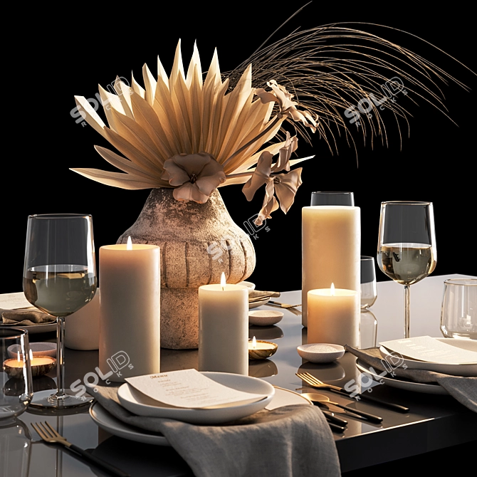 Table Setting Essentials 3D model image 4