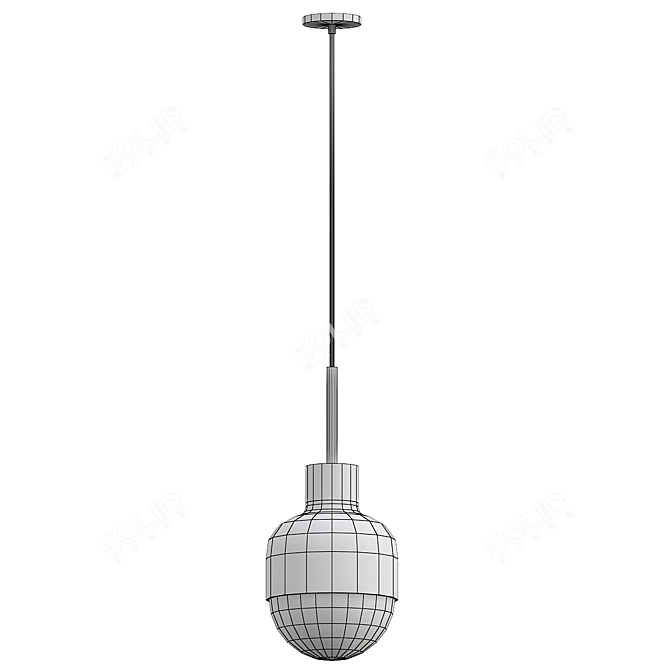 Modern Design POD Lamp Fixture 3D model image 2