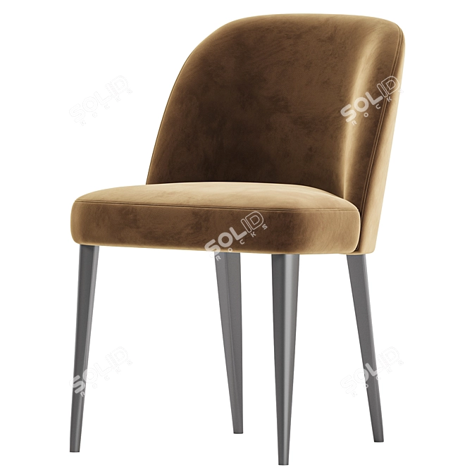 Elegant ODETTE Chair Collection 3D model image 3