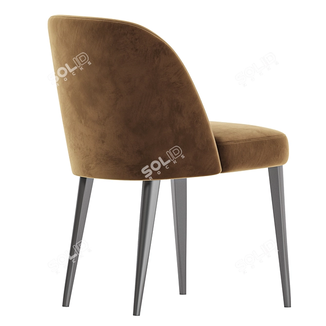 Elegant ODETTE Chair Collection 3D model image 5