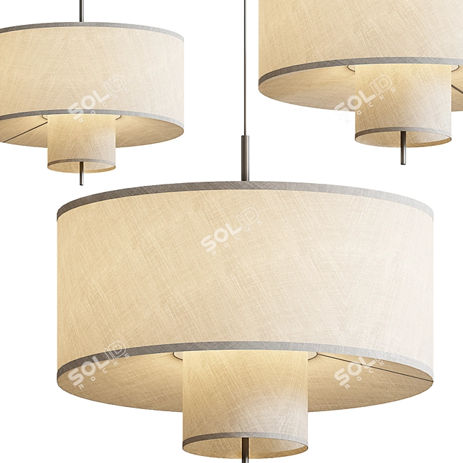 Modern Elegance Pendant Lighting 3D model image 3