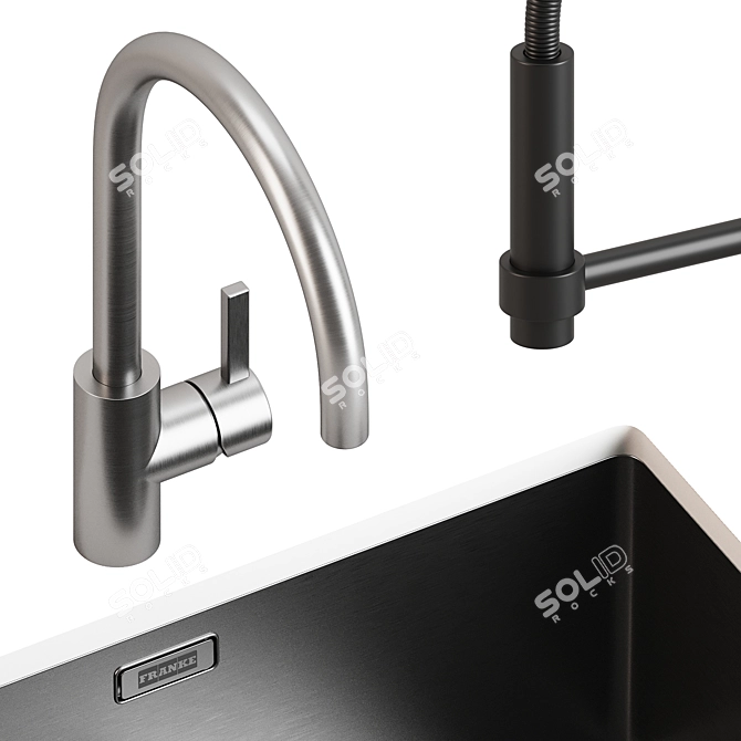 Franke Sinks and Faucets: Sleek Models 3D model image 3