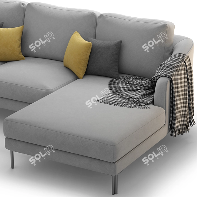 Modern Corner Sofa Lebom RONDO 3D model image 3