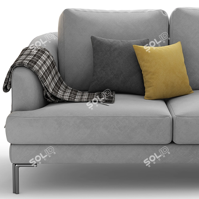 Modern Corner Sofa Lebom RONDO 3D model image 4