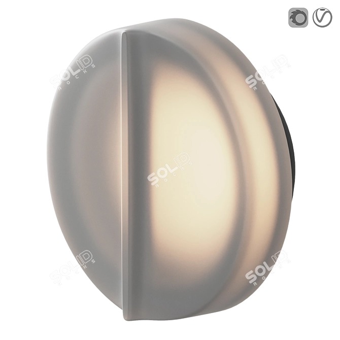 Occhi Maxi Anodised Black Frosted 3D model image 1