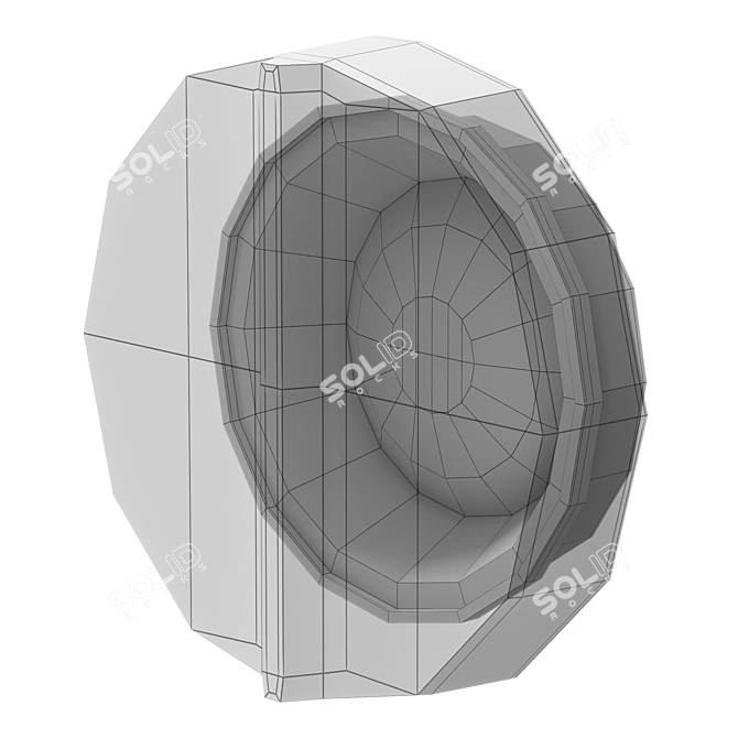 Occhi Maxi Anodised Black Frosted 3D model image 2