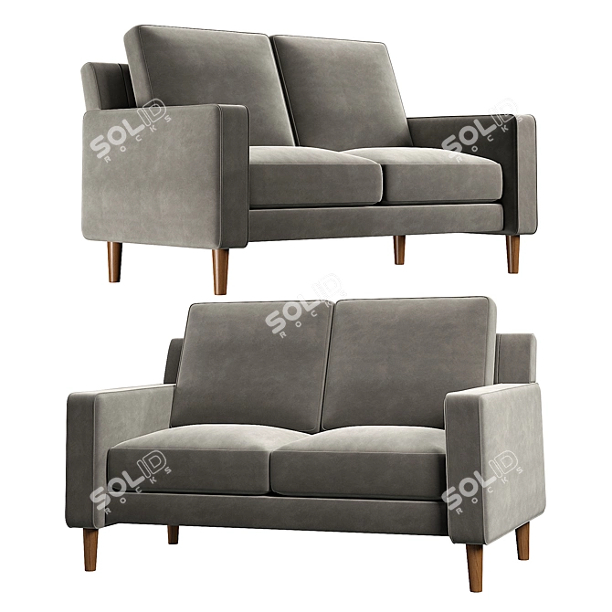 Modern DHP Brynn Sofa Set 3D model image 2