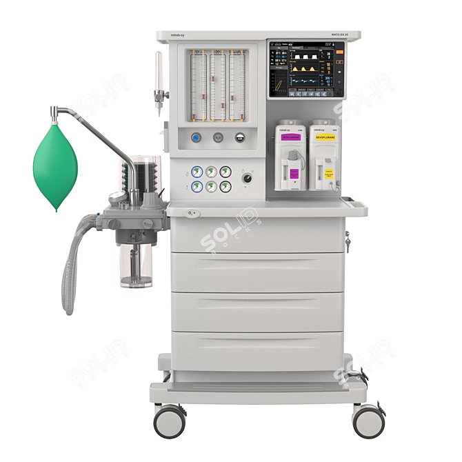 Medical Ventilator WATO EX35 3D model image 1