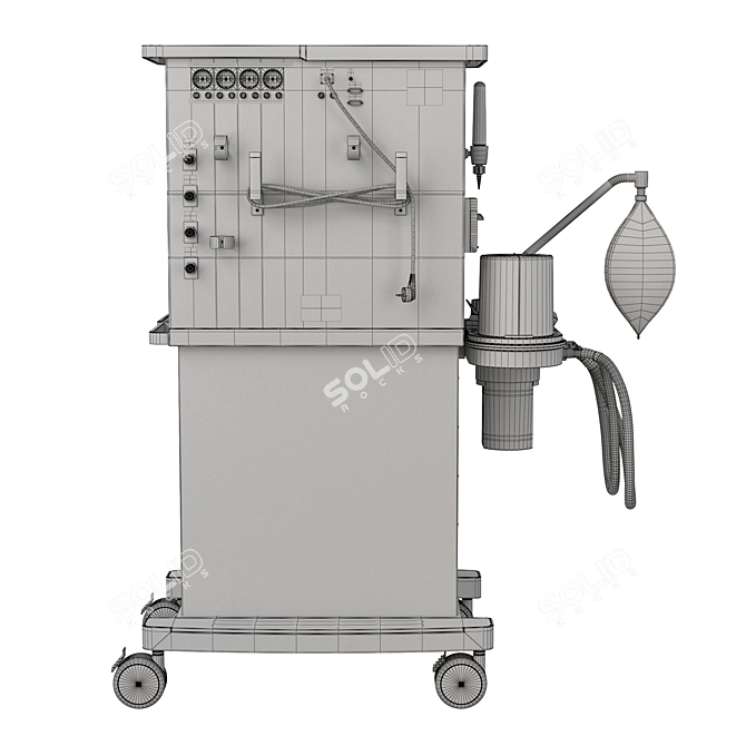 Medical Ventilator WATO EX35 3D model image 6