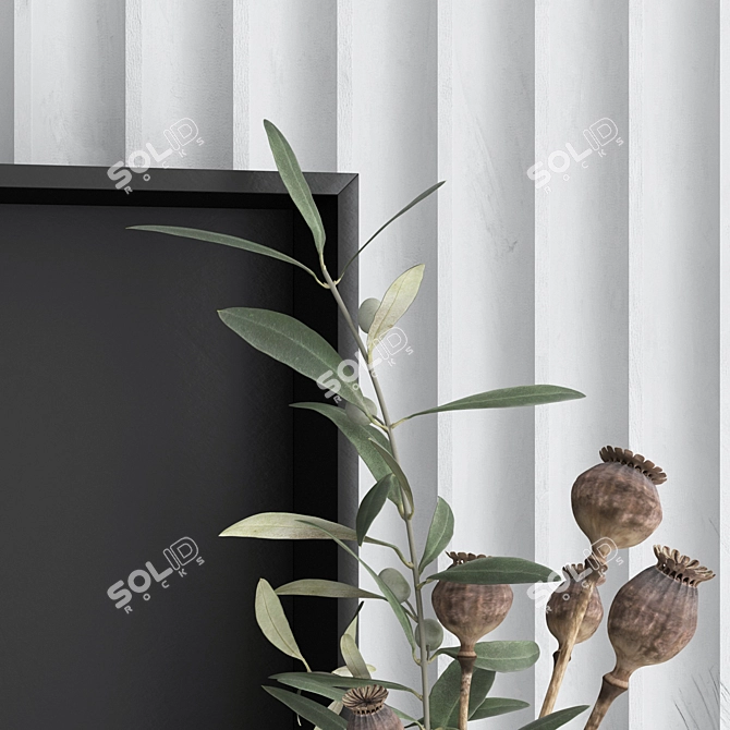 Decorative Wall Panel Set 110 3D model image 4