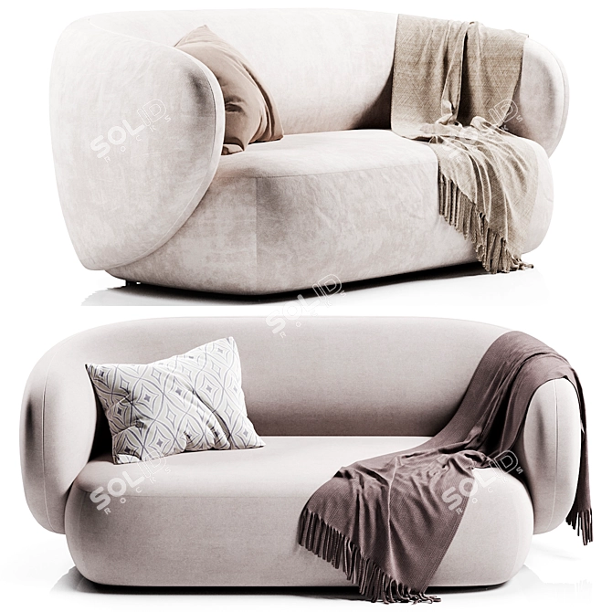 Grado Swell 2-Seater Sofa 3D model image 2