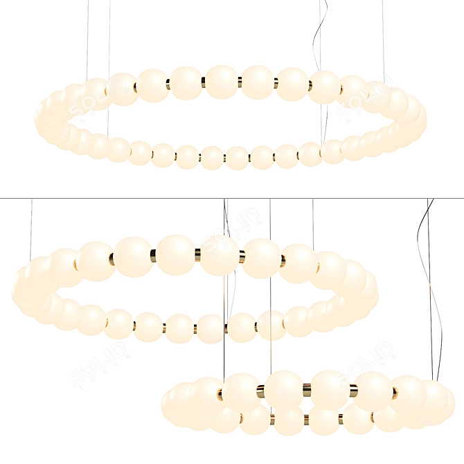 Modern Perla Nova Pendant Lights 3D model image 2