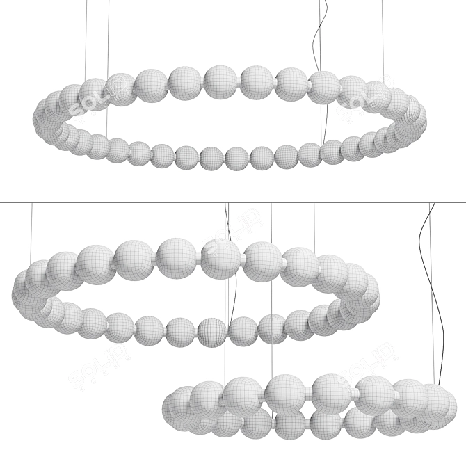 Modern Perla Nova Pendant Lights 3D model image 3