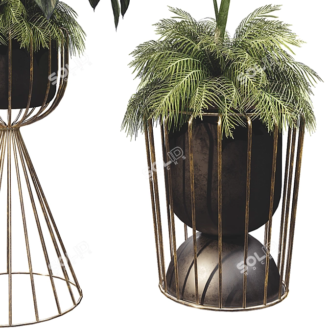 Botanical 3D Plant Set 3D model image 4