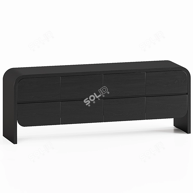 Crate & Barrel Cortez Credenza 3D model image 2