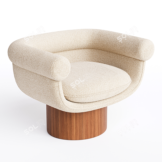Contemporary Armchair Bowl 2014 3D model image 2