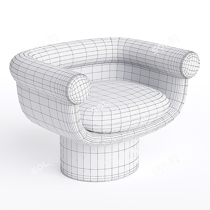 Contemporary Armchair Bowl 2014 3D model image 3