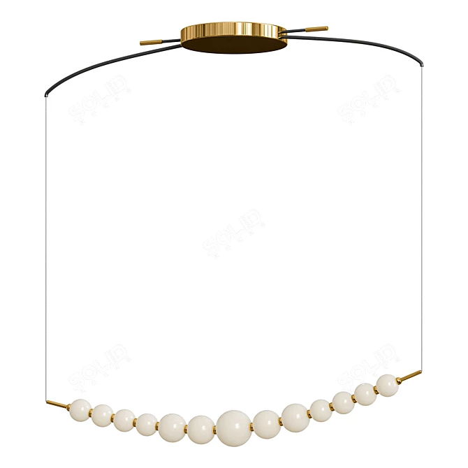 Elegant Lioba Chandelier Collection 3D model image 2