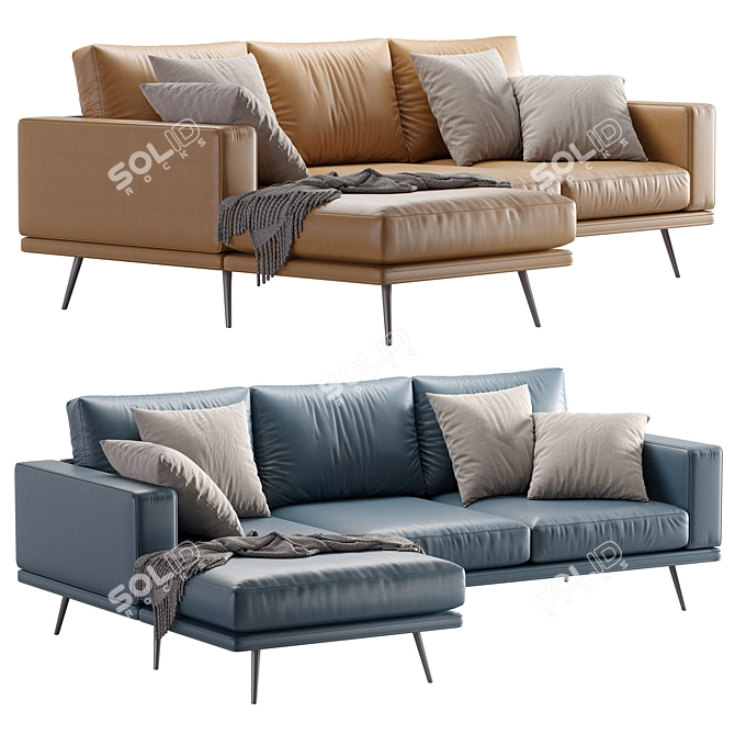 Modern Carlton Sofa by BoConcept 3D model image 1