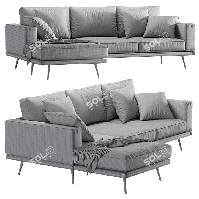 Modern Carlton Sofa by BoConcept 3D model image 7