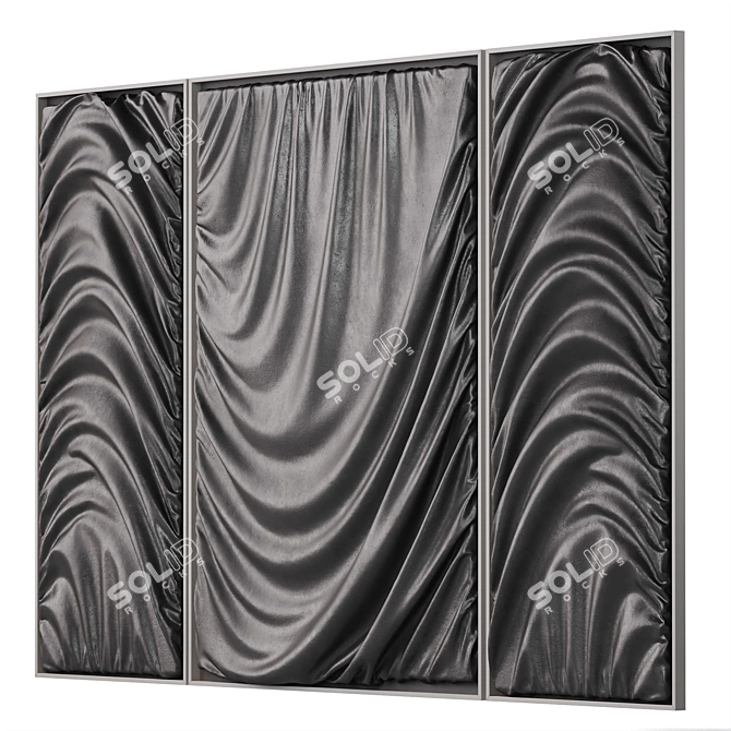 Customizable Wall Panel Art 3D model image 2