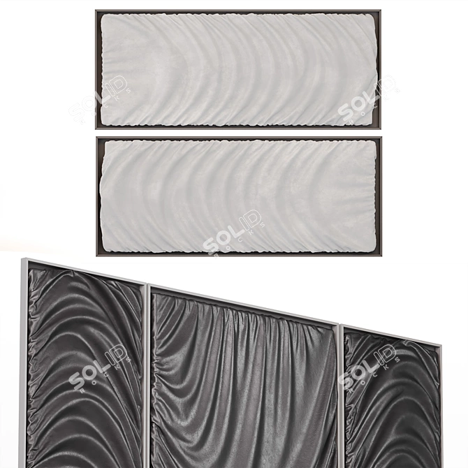 Customizable Wall Panel Art 3D model image 4