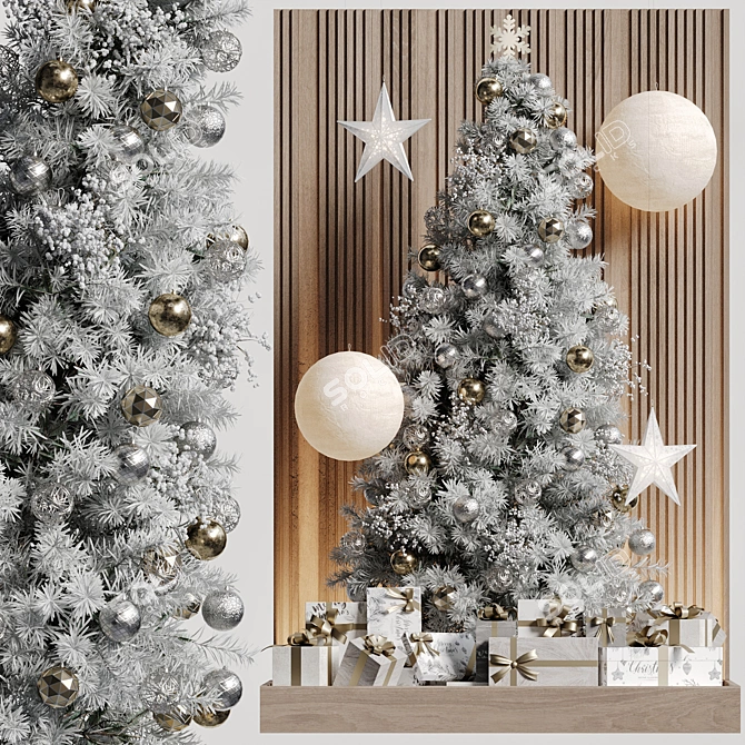 High-Quality Christmas Decor 3DS Max & OBJ 3D model image 1