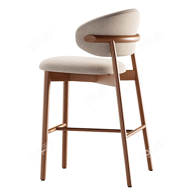 Modern Oleandro Chair with Textures 3D model image 3