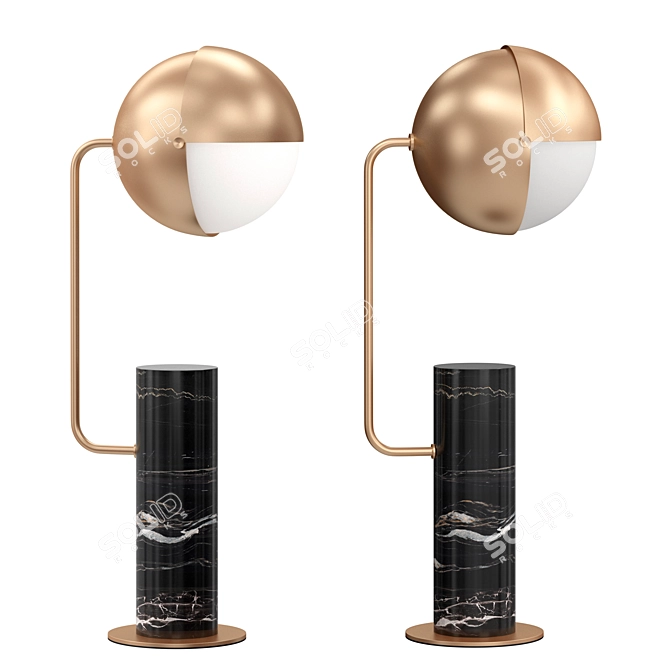 Sleek Modern Table Lamp 3D model image 1