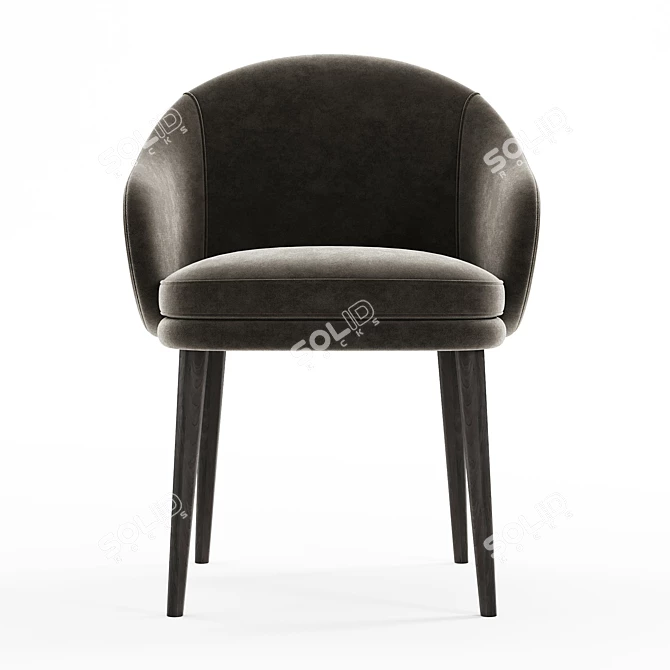 Luxury Dining Armchair | Modern Design 3D model image 2