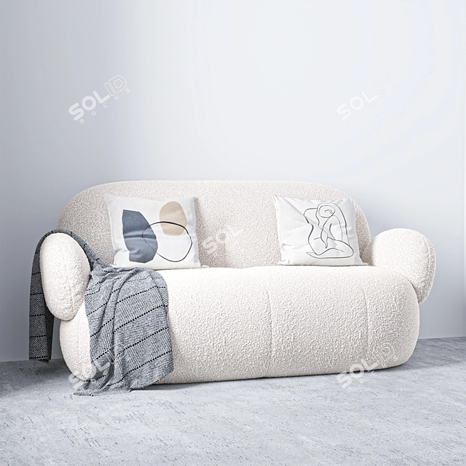 Modern Chic Nana Couch Sofa 3D model image 2