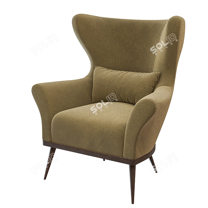  Verellen Paola Wing Chair 3D model image 1