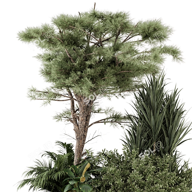 2015 Backyard Landscape Set 1254 3D model image 2