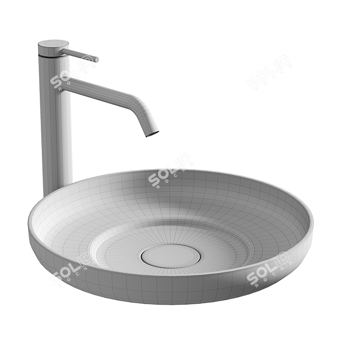 Rivea Kanya Washbasin | Elegant Design 3D model image 4