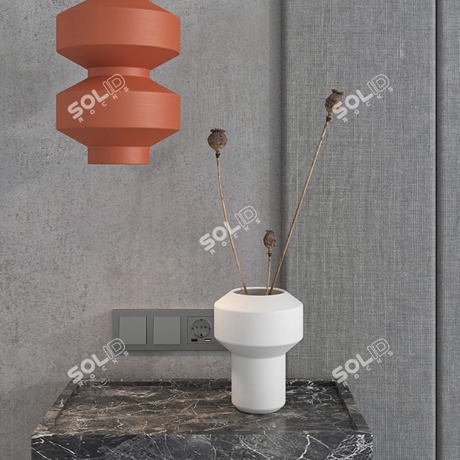 Decorative Wall Panel Set 112 3D model image 2