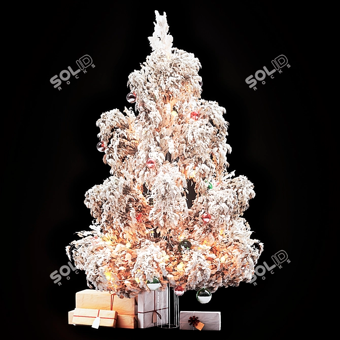  Pampas Branch Christmas Tree 3D model image 1