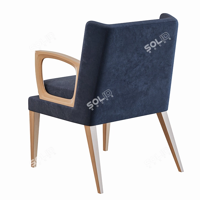 Elegant Morgan Goodwood Dining Chair 3D model image 2