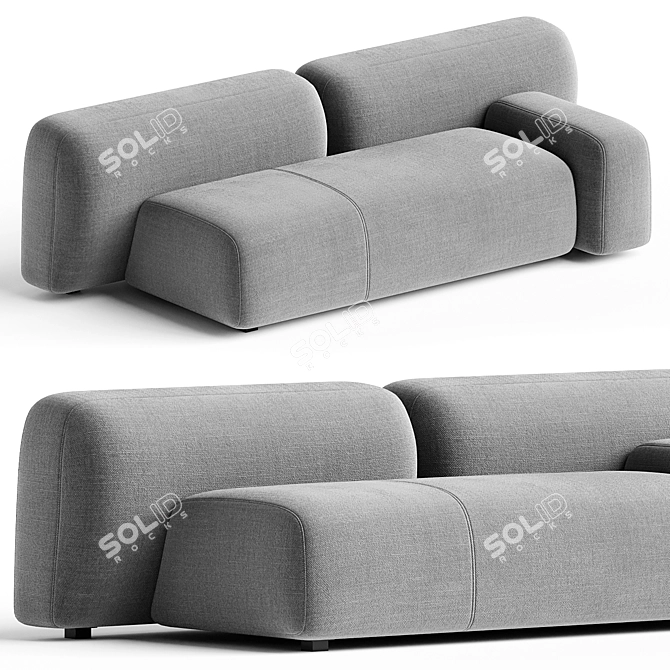 Suiseki Modular Sofa System 3D model image 1