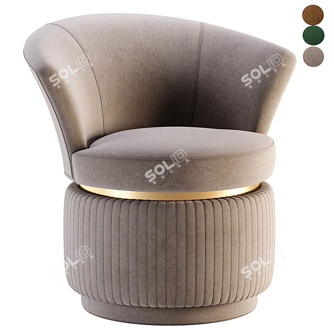 Elegant Chairs PLATINO For Export 3D model image 1