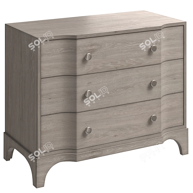 Bernhardt Albion Nightstand: Sleek Elegance 3D model image 1