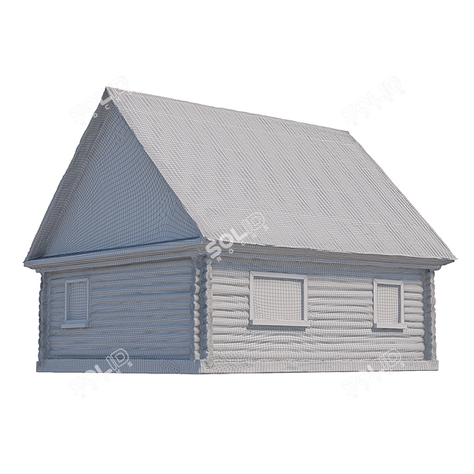 Wooden House 8K Texture 3D model image 5