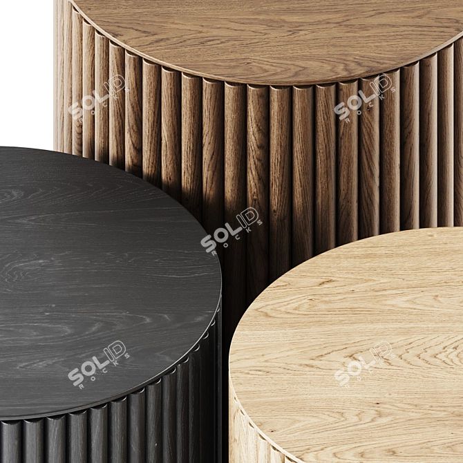 Elegant Asplund Side Table 3D model image 2