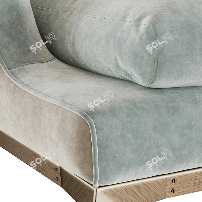 Brando Armchair 3D Model 3D model image 4