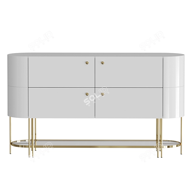 Gleaming White Chest NEKKAR 3D model image 2