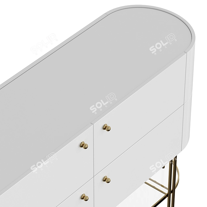 Gleaming White Chest NEKKAR 3D model image 3